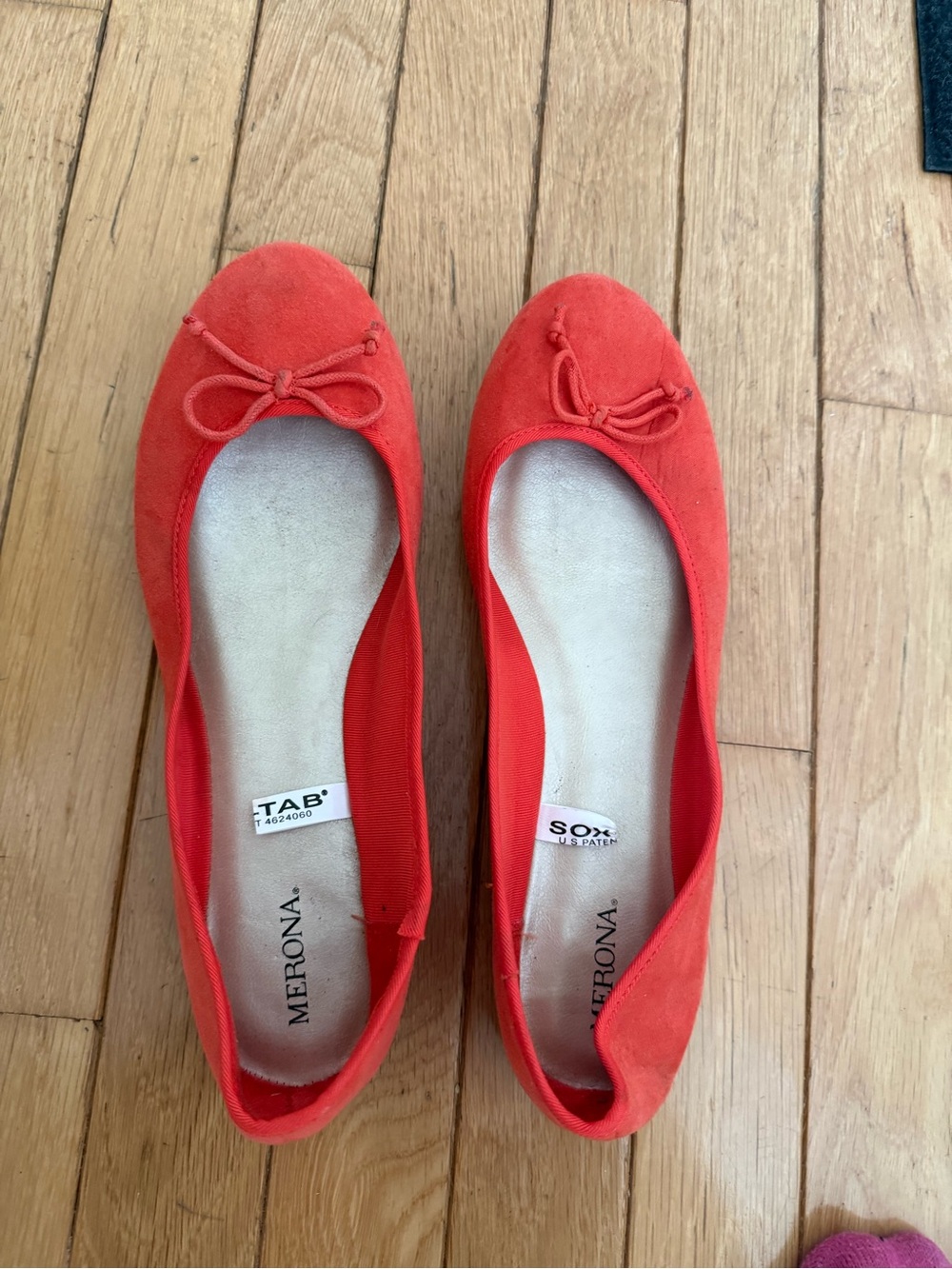 Merona orange Ballet Flats - Classic Bow Detail